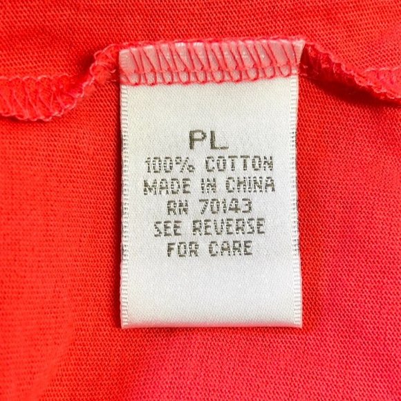 Preswick & Moore Women's Petite Ruched Tank in Coral Red - Size PL - Picture 4 of 5